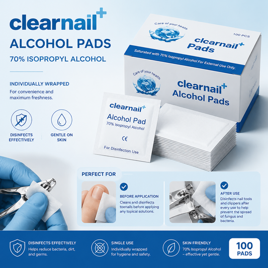 Clearnail Alcohol Disinfectant Wipes Cleaner 70% Alcohol 100pcs